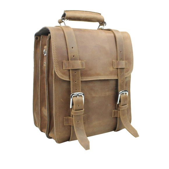 Heavy Duty Full Leather Backpack Tote L61VB